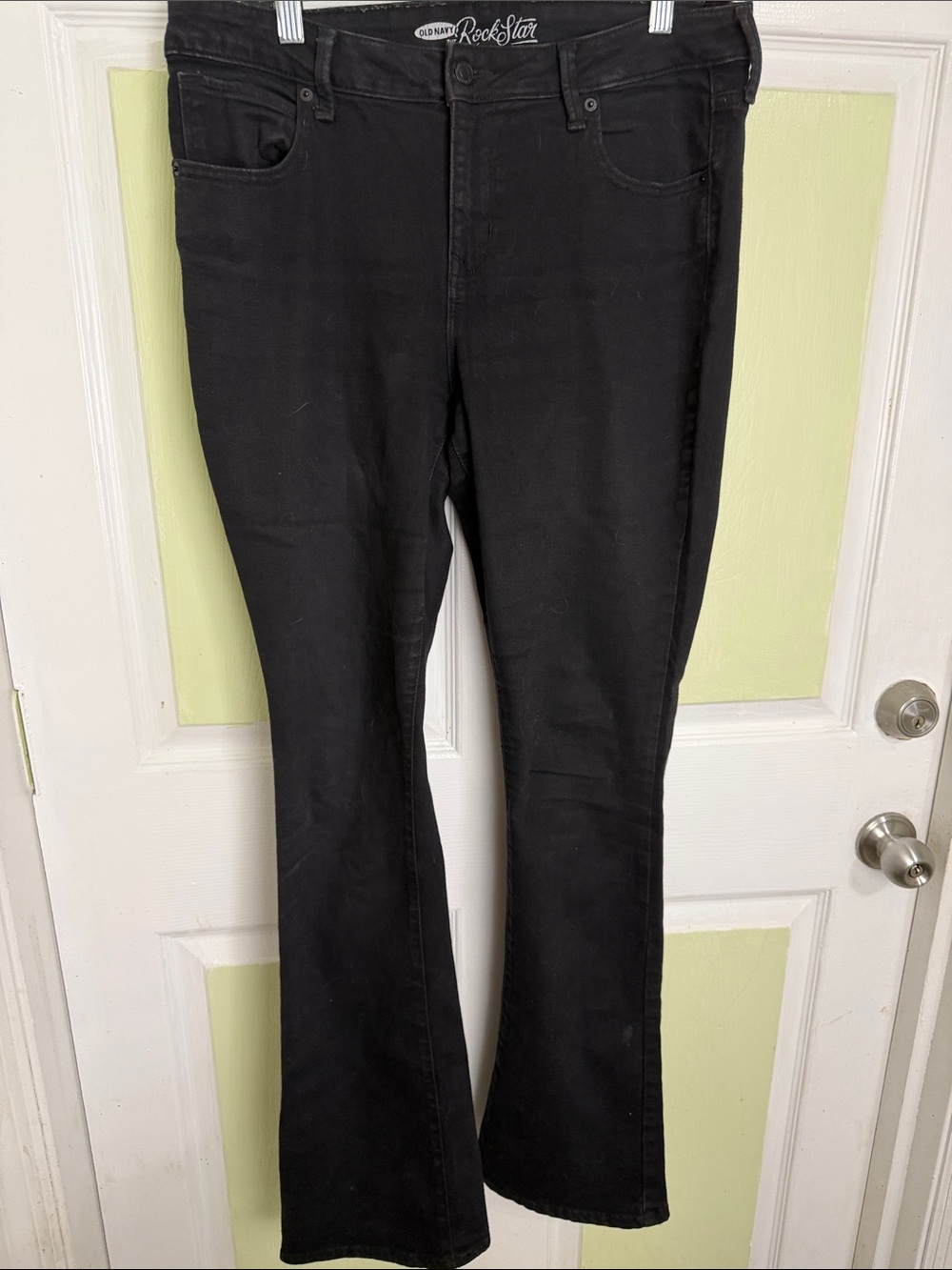 Old Navy Black Flare Jeans - Women's Rockstar